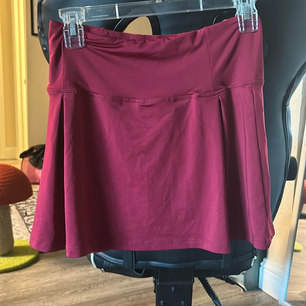 Satin biking skirt